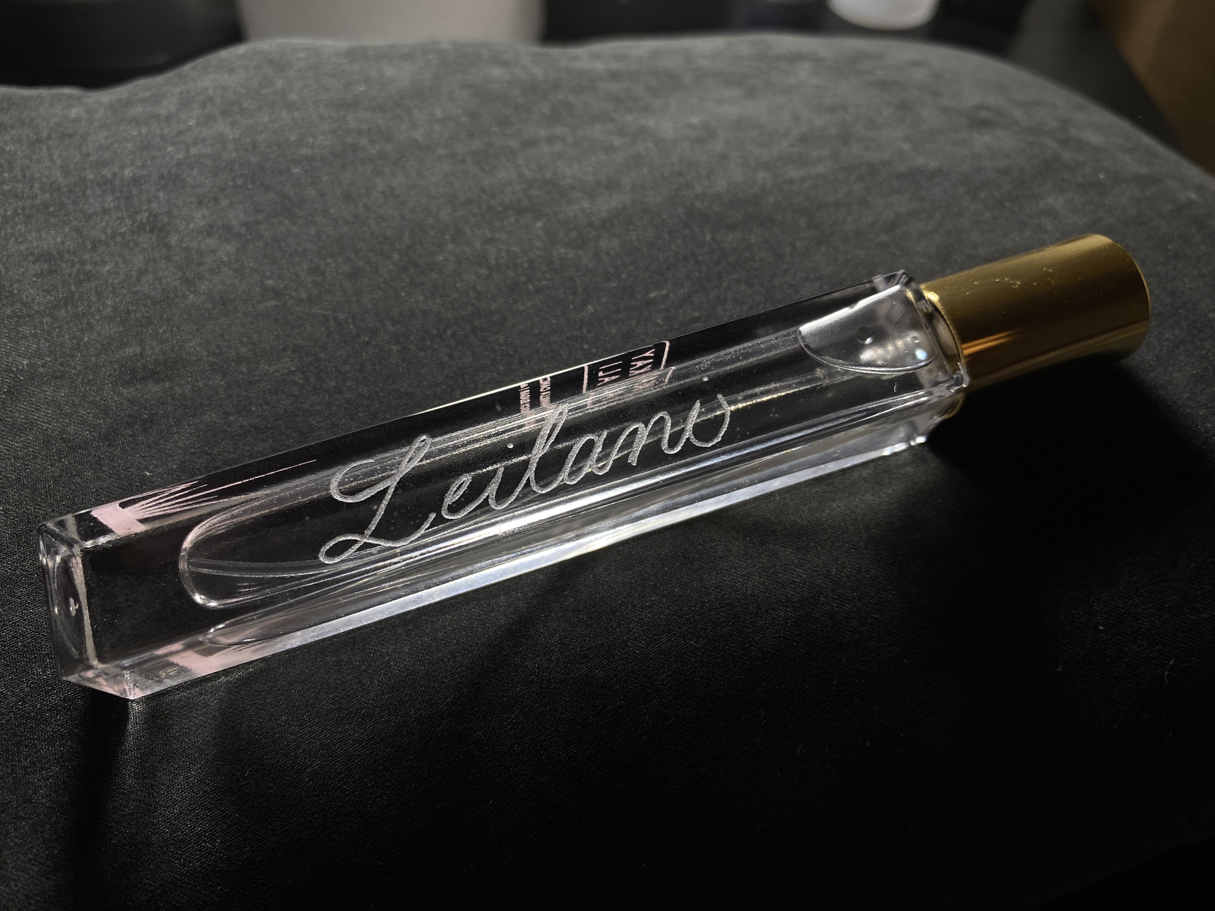 Engraved perfume