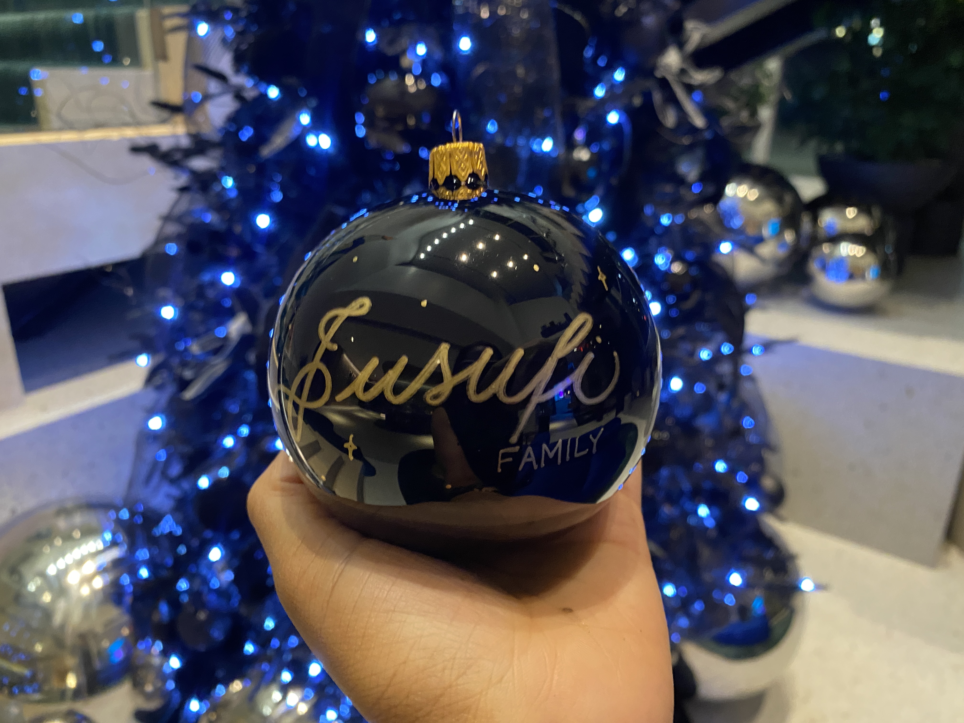 Hand-lettered ornament