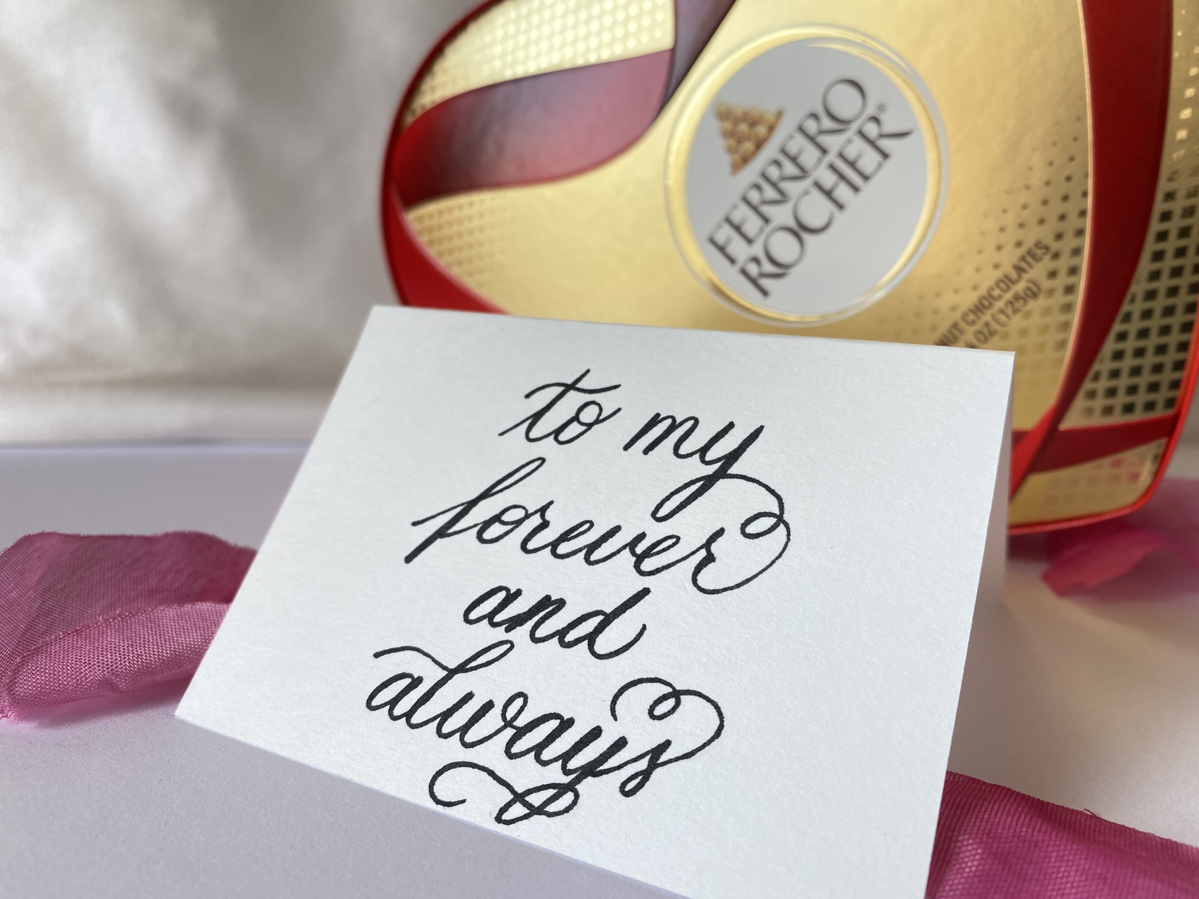 Hand-written Valentine's note